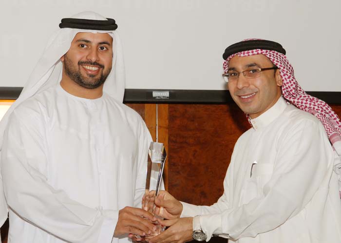 Ministry of Labour awarded the Call Center Customer Care Excellence Award, award received by Ahmed Al shahi Head of Customer care service Department from Sheikh Maktoum Bin Hasher Al Maktoum, CEO, Al Fajer Group